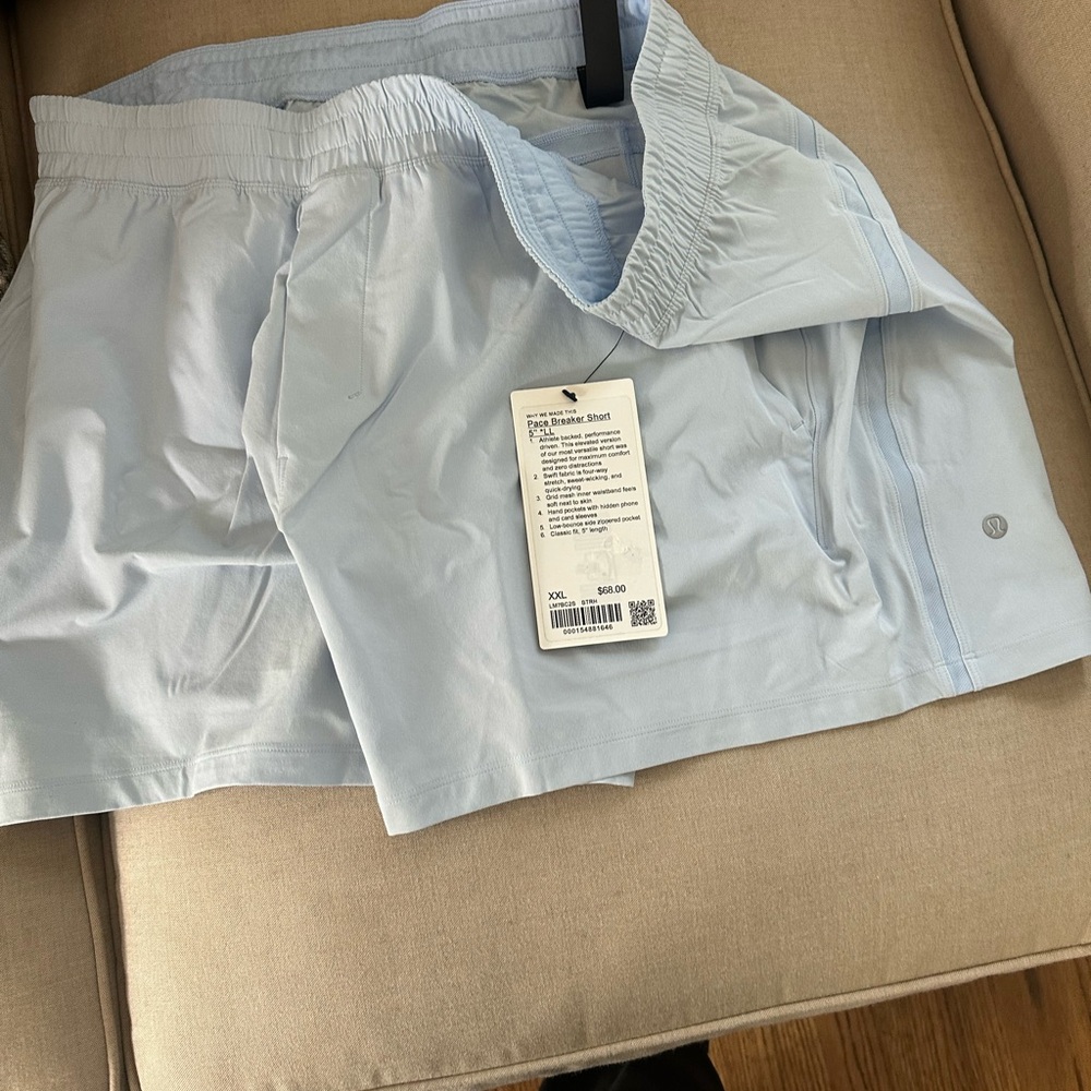Lululemon Athletica Blue Athletic Shorts Lightweight Design